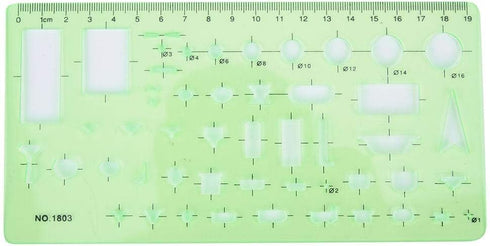 Architecture Drawing Template Rulers, Multifunctional Geometric Drawings Templates for Drafting Drawing Engineering Building School Supplies(#3)...