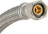 Eastman 16 Inch Flexible Faucet Connector Supply Line, Stainless Steel Braided Hose, 3/8 Inch Compression Outlet x 3/8 Inch Compression Inlet Conn...