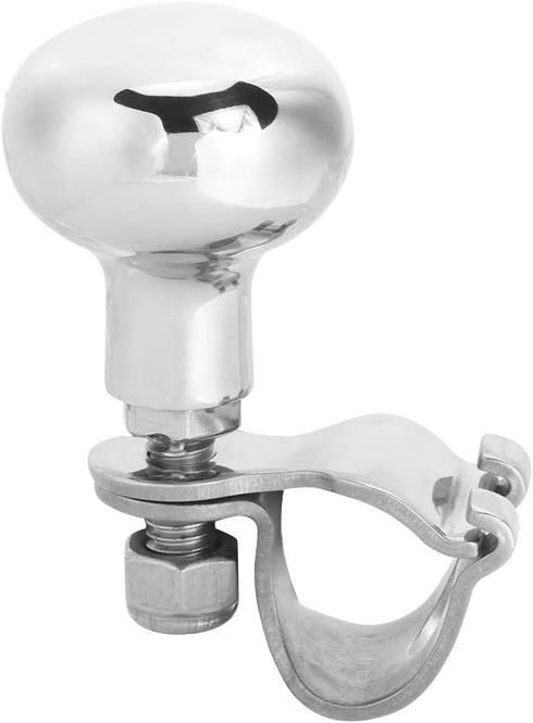 Steering Wheel Spinner, Universal 316 Stainless Steel Steering Wheel Knob Auxiliary Boosters Ball Suicide Power Handle Boat Accessory...