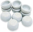 ½" Inch Diameter White Round Ceramic Sauce Bowls Set Of 10 Pieces Tiny Tableware - Miniature Plate Crockery Cutlery Kitchen Utensil Hand Made Pain...