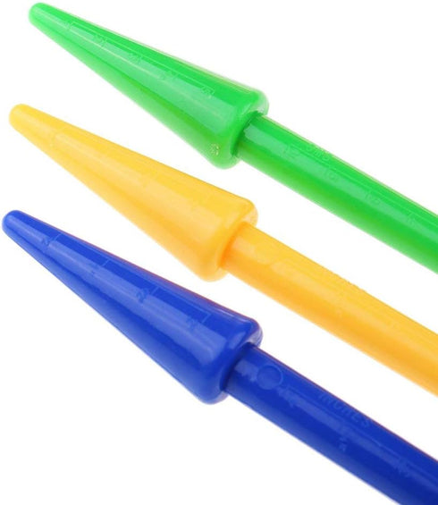 12 Sets (2pcs/set) Garden Plastic Seeds Widger Seedlings Dibber Sowing Digging Tools Transplanting Planting Tools(Random Color)...