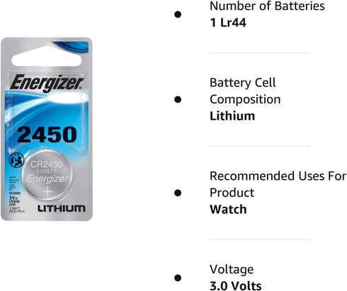 BATTERY WTCH/ELEC 2450 (Pkg of 4)...