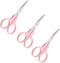 Embroidery Curved Scissors, 3 Pcs, Stainless Steel, for Cross Stitch, Sewing, Crafting, Dressmaking, Pink...