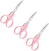 Embroidery Curved Scissors, 3 Pcs, Stainless Steel, for Cross Stitch, Sewing, Crafting, Dressmaking, Pink...
