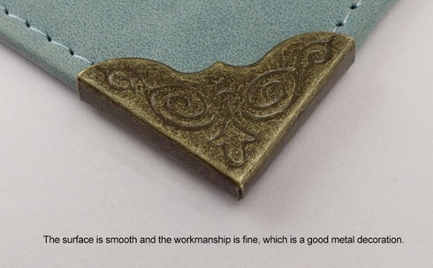 20pcs Bronze Metal Book Corner Guards Scrapbook Photo Album Diary Cover Corner Decorative...