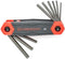Crescent 9 Piece Folding SAE Hex Dual Material Key Set - CHKFSAE9 , Black...