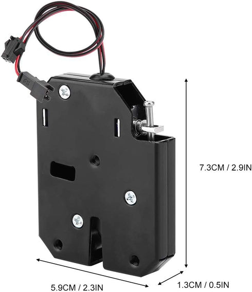 Sonew DC 12V Cabinet Drawer Electric Control Drawer Switch Lock Electromagnetic Lock (with Detecting Switch)...