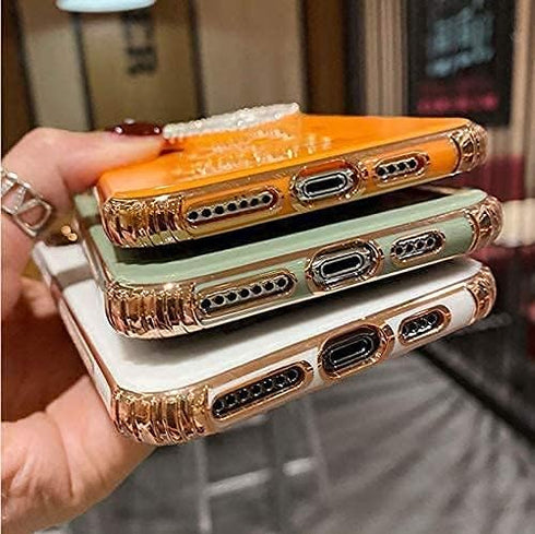Makeup Mirror Mobile Phone Case, Luxurious Bling Heart-Shaped Mirror Phone Case for iPhone 14 (14 Pro, Black)...