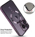 Phone Case 14 ProMax 6.7 Inch Magnetic with Camera Lens Protector Full Protection Silicone Net Shockproof Protective (Dark Purple)...