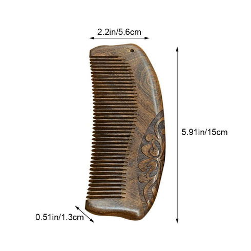 Wood Comb Sandalwood Hair Comb Anti-static Wooden Comb for Hair Care Hairstyle Women...