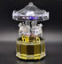 Mechanical Wind-up Carousel Music Box with LED Lights Transparent Acrylic Melody Castle in The Sky Carrying You...