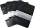 PABCK 100 Pcs 3.9x5.9 inch Matte Black Resealable Stand Up Bags with Window Heat Seal Bulk Food Storage Packaging Foil Pouches...