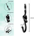 Hand Forged Metal Knot Wall Hook Wrought Iron Handmade Wall Mounted Coat Hook Blacksmith Metal Wall Kitchen Towel Hooks Rack Black Antique Finish ...