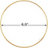 SUNTQ Macrame Hoops Ring for Dream Catcher Metal Crafts Round Brass Plated 6inch(Gold,Pack of 10)...