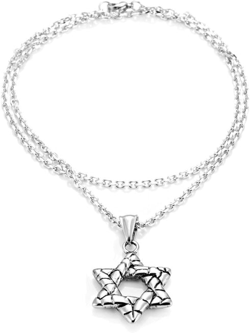 Urban Jewelry Powerful Star of David Shield Pendant Necklace 21" Chain (with Branded Gift Box)...