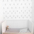 The Boho Design Vieli Arte Grey Transparent Triangles Hand Drawn. Wall Vinyl Sticker Decal Decor Nursery 60 pcs. Adhesive Tribal Triangle for Kids...