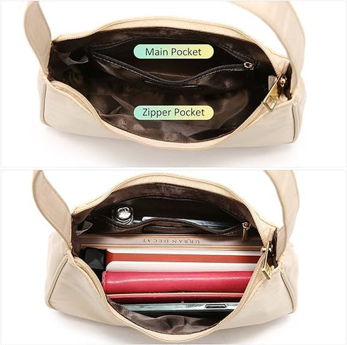 Shoulder Bags for Women, Cute Hobo Tote Handbag Mini Clutch Purse Zipper Closure...