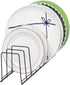 Cutting Board Organizer, 2 Pack Pot Lid Organizer, Kitchen Rack for Plates, Bakeware, Pots & Pans Serving Trays, Reusable Containers in Cabinet Pa...