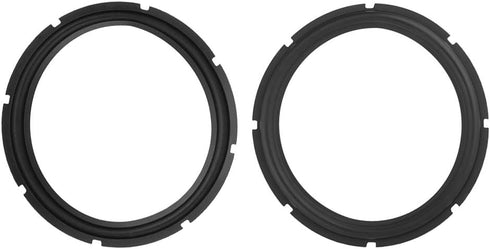 Universal Rim Woofer Bass Loudspeaker Surrounds Circle Foam for Bass Speaker Perforated Rubber Edge Subwoofer Spare Parts (Black)...