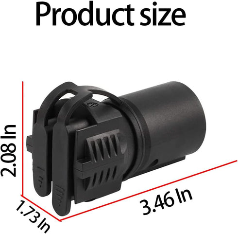 Trailer Plug Adapters, 7 Pin to 4 and 5 Flat Blade Trailer Connector, 2-in-1 Flat Blade Plug, Automotive Accessories Universal for Trailer, Tow Hi...