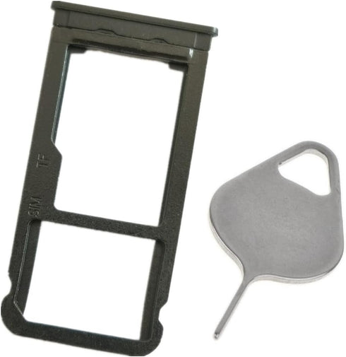 Sim SD TF Card Tray Holder Slot for Samsung Galaxy Tab A 8.0" T290 T295 SM-T295 (Black) with Opener Card Eject Pin...