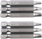 6Pcs 1/4 Inch Shank Long Magnetic Square Head Screwdriver Bits Set Power Tools SQ1 SQ2 SQ3 (50mm)...