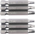 6Pcs 1/4 Inch Shank Long Magnetic Square Head Screwdriver Bits Set Power Tools SQ1 SQ2 SQ3 (50mm)...