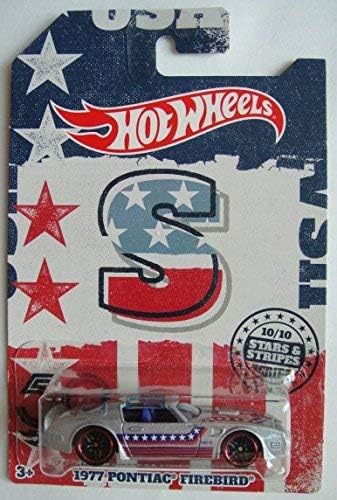 Hot Wheels HOT WHEELSSTARS & Stripes 50TH Edition, Silver 1977 Pontiac Firebird 10/9...