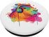 Capybara Wearing Headphones -Music Lovers PopSockets Swappable PopGrip......