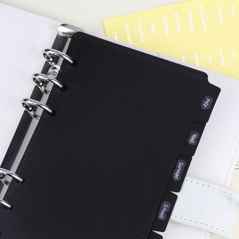 10 Sheets White Budget Label Stickers Money Cash Envelopes Tab Sticker for Budgeting A6 Binder Pockets Labels Planner Bills Organizer...