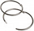 3Inch (12 Pack) Loose Leaf Binder Rings, Nickel Plated Steel Binder Rings, Keychain Key Rings, Metal Book Rings, Silver, for School, Home, or Offi...