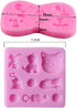 2Pcs/Set Little Cat Shape Silicone Fondant Mold KItty Kitten Chocolate Candy Gumpaste Mould Cupcake Cake Decorating Tools Polymer Clay Resin Mold...