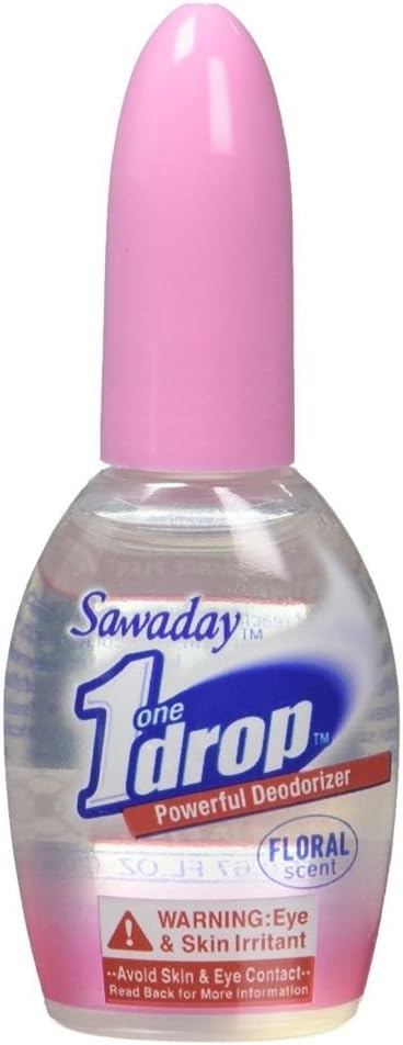 One-Drop Powerful Deodorizer, Floral Scent 0.67 Ounce 6 Pack...