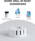 Lamon Small Ceramic Filter for MistZero Evaporative Humidifier, Eliminate White Mist, Prevent Hard Water Build-Up, Filter Mineral Deposits...