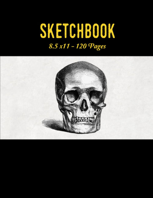 Sketchbook: 120 pages Unlined Drawing Notebook, 8.5x11 Large Sketch Book for Doodling or Sketching Journal...
