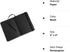 Pentalic Traveler Midnight Sketch Black Paper Journal, 160 Pages, Black (3" x 4")...