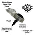 Glass Cabinet Panel Retainer Clips with Screws 25 Clips (Choose Your Offset and Color) by E.H.C. (Clear, 0/0 Flush)...