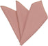Mens Solid Linen Tie Set : Slim Necktie with Matching Pocket Square (Coral)...