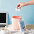 Small Desktop Trash Can with Lid for Desk Trash Cans Cute Mini Garbage Bin Press-top Wastebasket for Office Countertop Coffee Table Desk (Trash Ba...