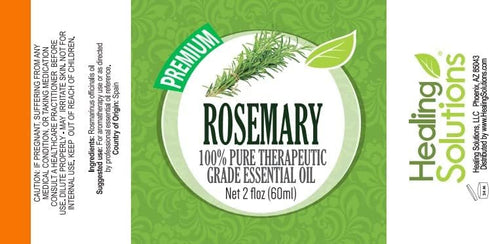 Healing Solutions 60ml Oils - Rosemary Essential Oil - 2 Fluid Ounces...