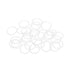 uxcell Silicone O-Rings, 17mm OD 14mm ID 1.5mm Width VMQ Seal Gasket for Compressor Valves Pipe Repair, White, Pack of 30...