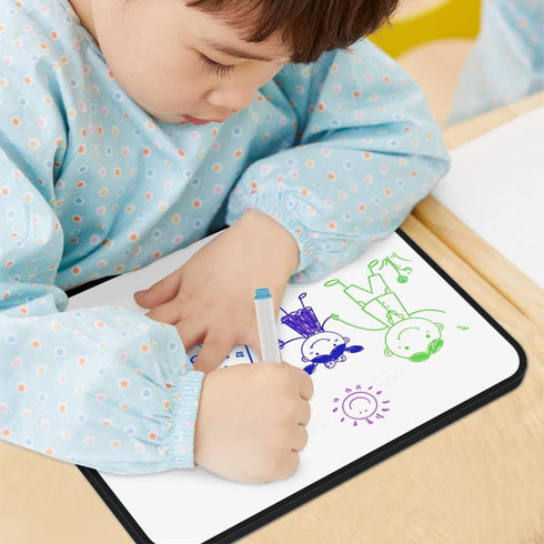 Dry Erase White Board Double-Sided Whiteboard with Lines and Blank Surface for Kids Answer Paddle 9" x 12" 1Pcs...