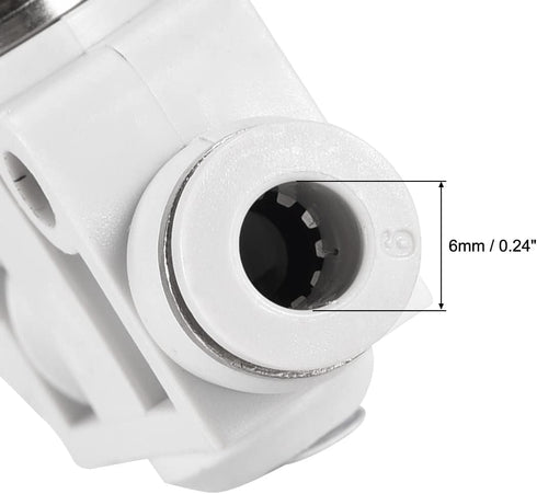 uxcell Air Flow Control Valve, In-line Speed Controller Union Straight, Pneumatic Connector Valve, 6mm Tube Outer Diameter 4Pcs...
