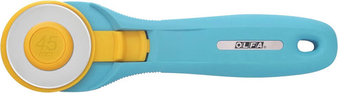 OLFA 45mm Quick-Change Rotary Cutter (RTY-2/C) - Rotary Fabric Cutter w/ Blade Cover for Crafts, Sewing, Quilting, Replacement Blade: OLFA RB45-1 ...