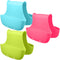 3 Pack Saddle Silicone Sink Caddy, Sponge Soap Brush Holder Basket Organizer Storage for Kitchen (Blue, Green, Pink)...