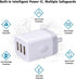 3 Port Wall Charger, 5V 3.1A USB Plugs, MultiPort Travel USB Wall Plug Home Charging Block Cube Compatible iPhone 13 12 11 Pro XS Max, Samsung Gal...