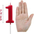 Red Birthday, 1 Candle 1st One Year Cake Bady Roman Numberal Cool Number Candle No 10 11 12 13 14 15 16 17 18 19...