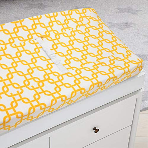 American Baby Company Heavenly Soft Chenille Contoured Changing Table Cover- Golden Yellow Gotcha...