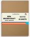 25 Brown Kraft Fiber 80# Cover Paper Sheets - 8.5" X 11" (8.5X11 Inches) Standard Letter|Flyer Size - Rich Earthy Color with Natural Fibers - 80lb...