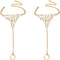 Kokoma Circle Rhinestone Barefoot Sandals for Women Foot Chain Anklets Summer Ankle Bracelets Ring CZ Bohemian Lady's Beach Foot Jewelry Party Acc...